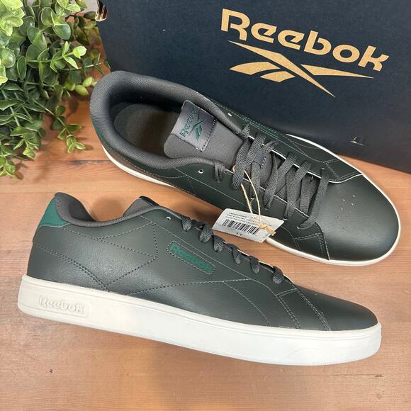 Reebok Court Clean Men's Green Sneakers Size 11 - Picture 1 of 8